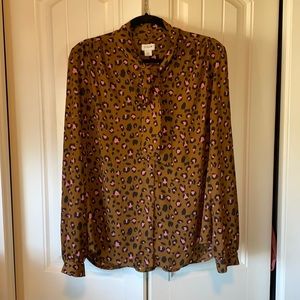 J.Crew Leopard print Blouse